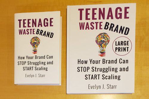 large print Teenage Wastebrand book