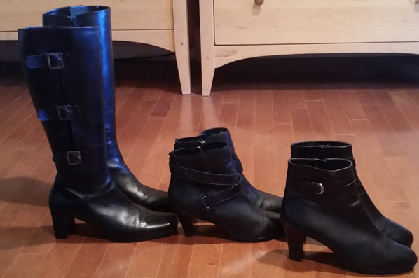 Evelyn's black boot collection for brand storytelling