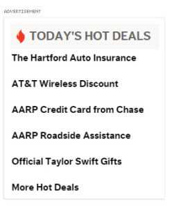 AARP website advertising 2015-12-03