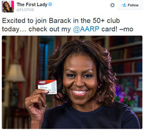 FLOTUS AARP Card Announcement Brands That Need Image Help