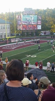 Fisher Stadium at Lafayette College - football game in progress