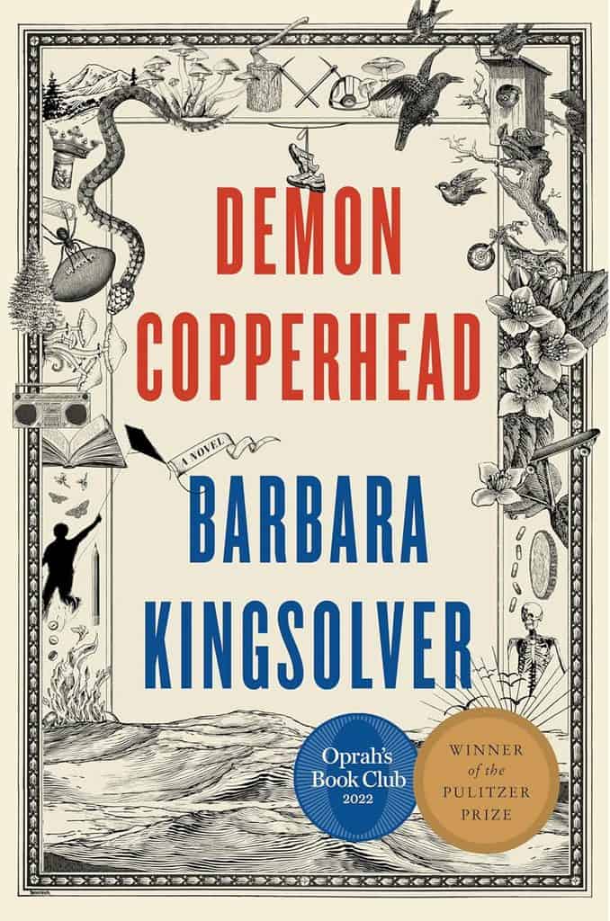 Actual cover for Demon Copperhead by Barbara Kingsolver